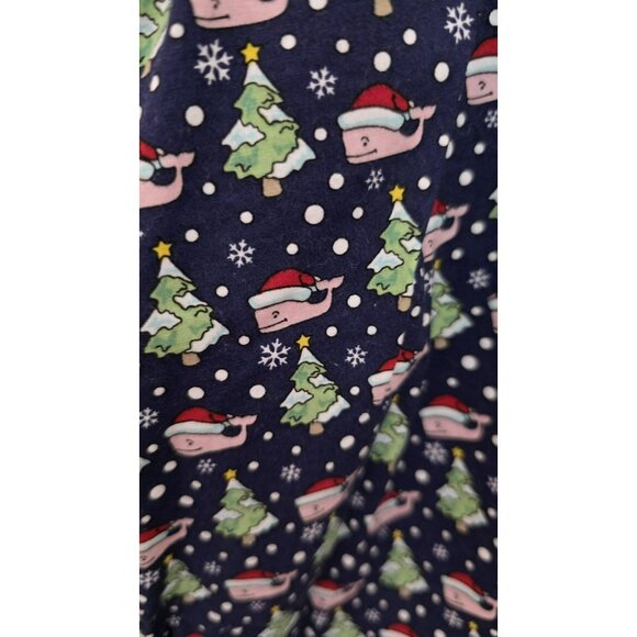 Vineyard Vines Pajama Pants Santa Whale Print Lounge Pants Mens Large 34wx30L - Picture 3 of 9